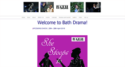 Desktop Screenshot of bathdrama.com